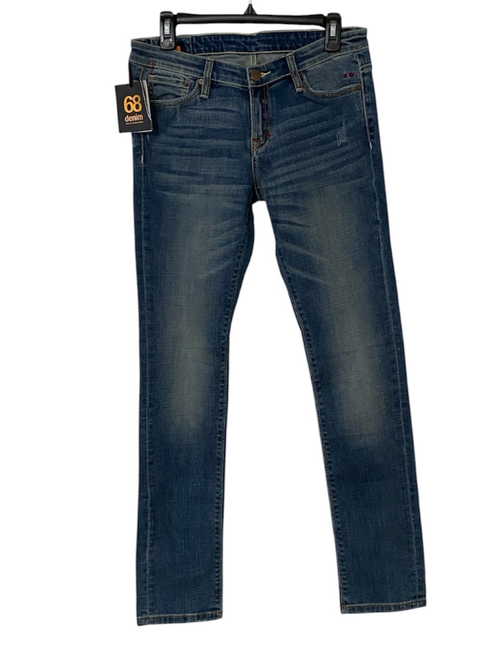 NWT Women's Sun 68 Italy Mid Rise Slim Jeans - Blue 28